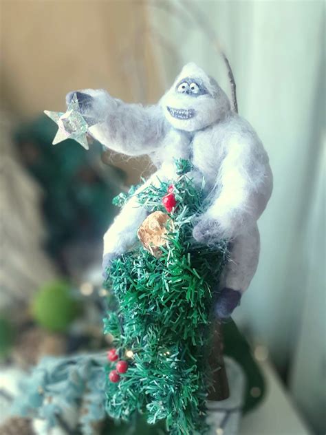 blue snowman tree topper|bumble abominable snowman tree topper.